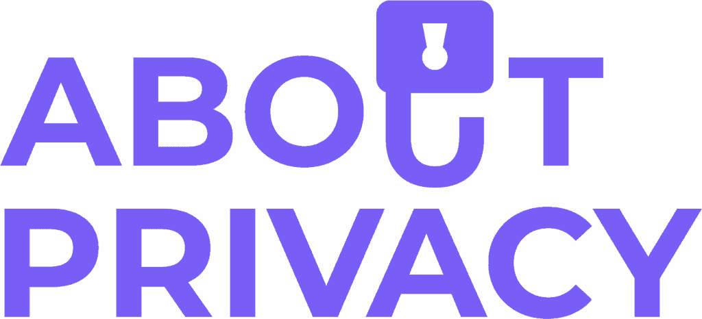 Logo About Privacy Purple