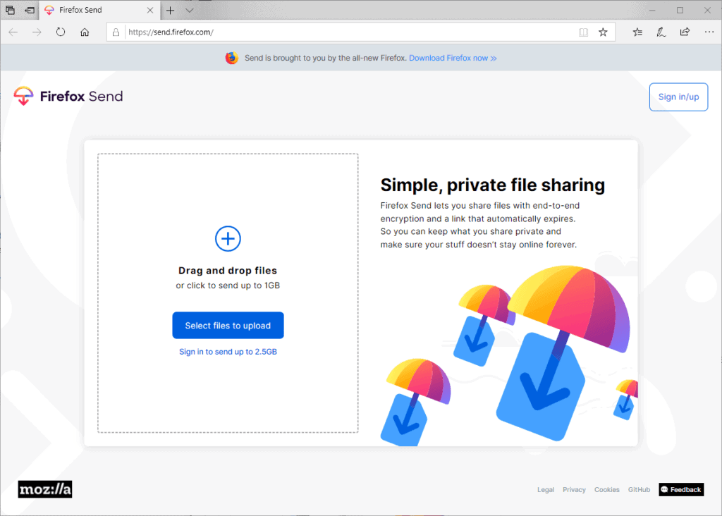 Firefox Send