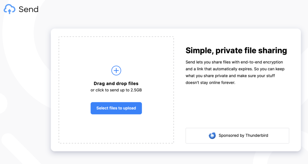 Send - wetransfer alternatief